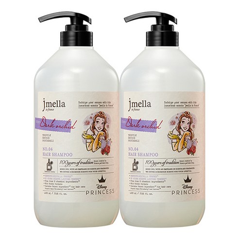 제이멜라 인 프랑스 디즈니 다크 오키드 헤어 퍼퓸샴푸 오키드향, 1000ml, 2개
