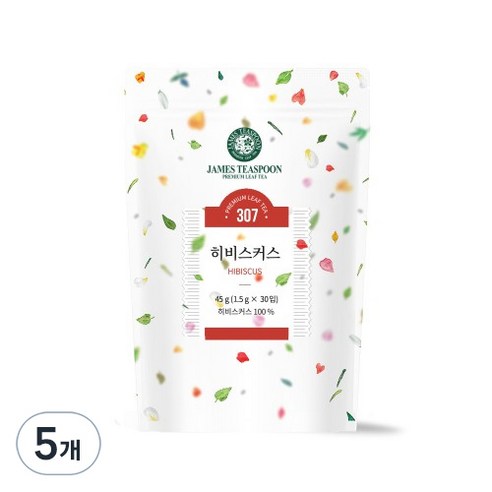 제임스티스푼 히비스커스 차, 1.5g, 30개입, 5개