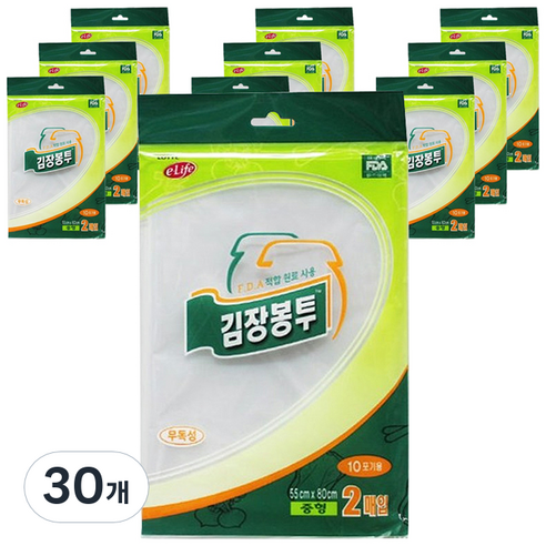 롯데 김장봉투, 중형(약10포기), 30개