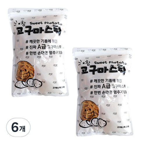 대삼민속식품 참고구마스틱, 500g, 6개
