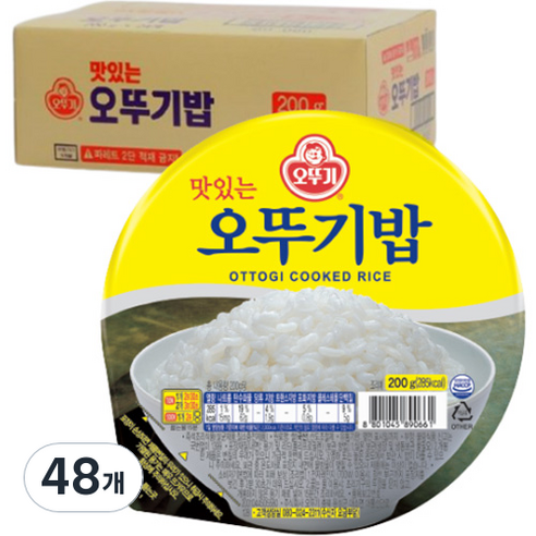 오뚜기 맛있는 오뚜기밥, 200g, 48개