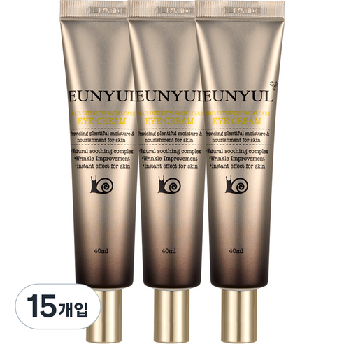 은율 달팽이 인텐시브 페이셜 케어 아이크림, 40ml, 15개입