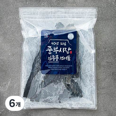 40년 외길 중부시장 김종풍 깊은풍미 꼭지다시마, 100g, 6개