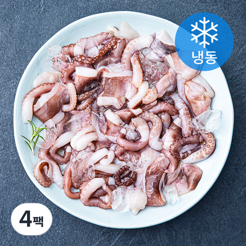 씨픽 손질 절단낙지 (냉동), 500g(중), 4팩