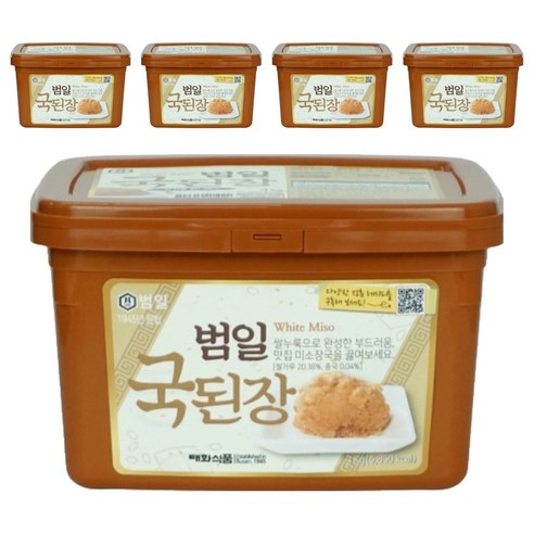 범일 국된장, 3kg, 5개