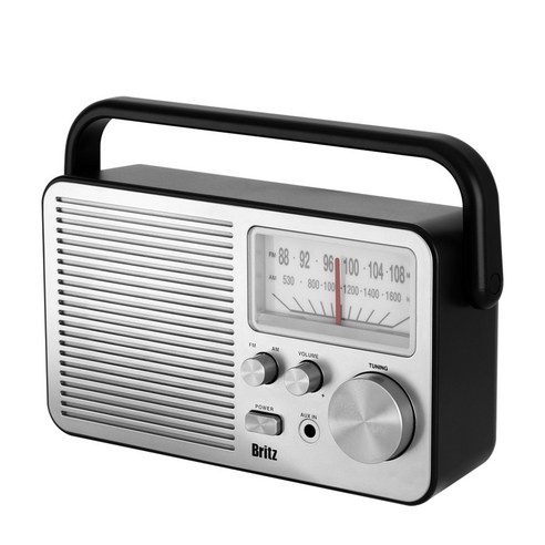 클래식과 현대의 조화: 브리츠 레트로 아날로그 휴대용 FM/AM 라디오