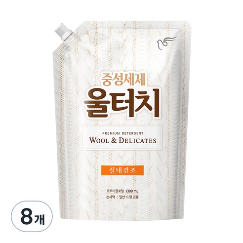 피죤 울터치 프리미엄, 1300ml, 8개