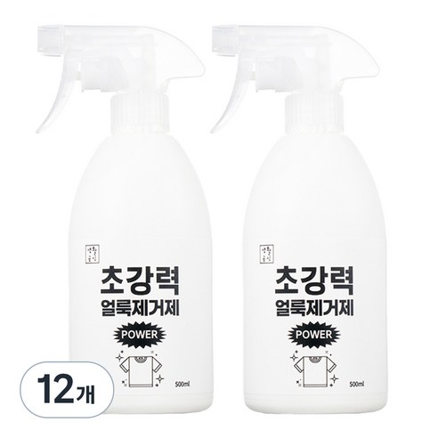 생활공식 초강력 파워 얼룩제거제, 500ml, 12개
