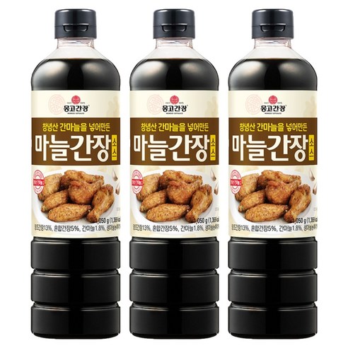 몽고간장 마늘 간장 소스, 1.05kg, 3개