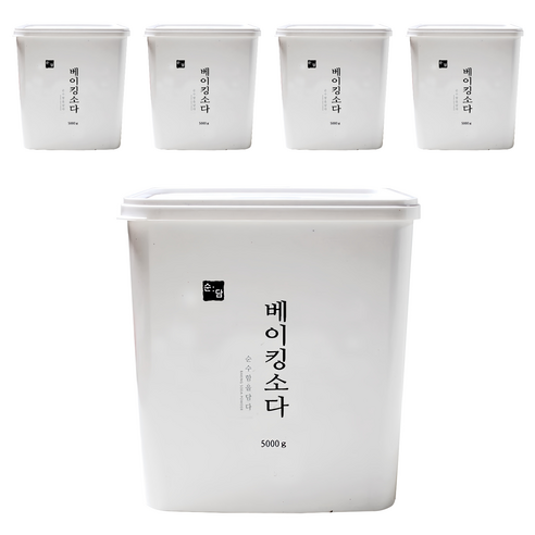 순담 베이킹소다 세정제, 5kg, 5개