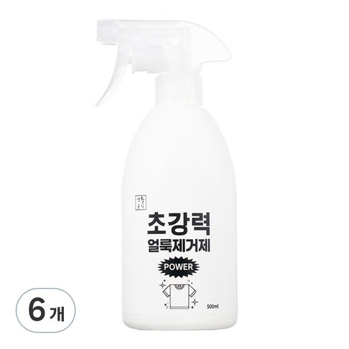 생활공식 초강력 얼룩 제거제, 500ml, 6개