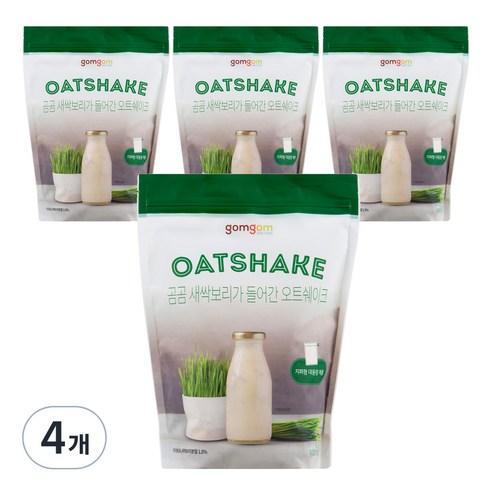 곰곰 새싹보리가 들어간 오트쉐이크, 1kg, 4개