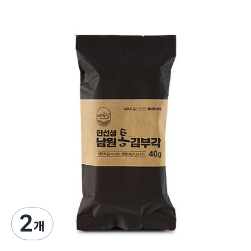 채곡당 한선생 통김부각, 40g, 2개