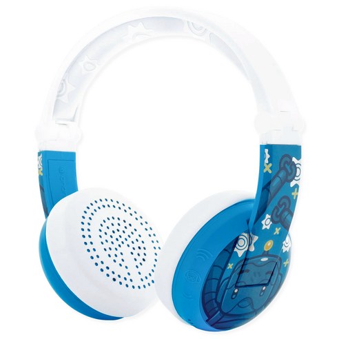 온앤오프 아동용 버디폰 웨이브 청력보호 무선 블루투스 헤드셋, Robot Blue