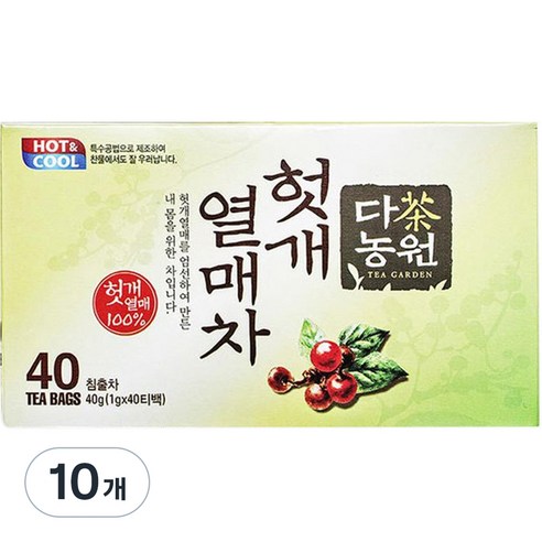 다농원 헛개열매차 티백, 1g, 40개입, 10개