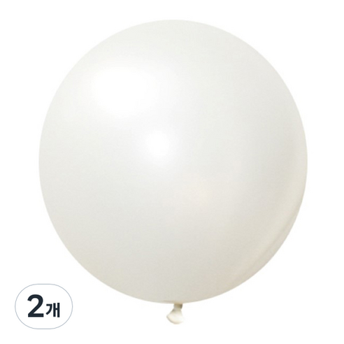 제이벌룬 셈퍼텍스 90cm 대형풍선, 펄 화이트, 2개