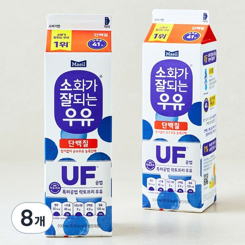 매일유업 소화가 잘되는 우유 단백질, 930ml, 8개