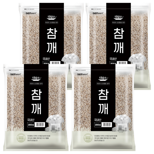 더담은 국산 참깨, 200g, 4개