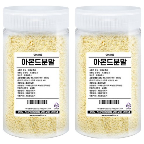 고미네 아몬드분말, 400g, 2개