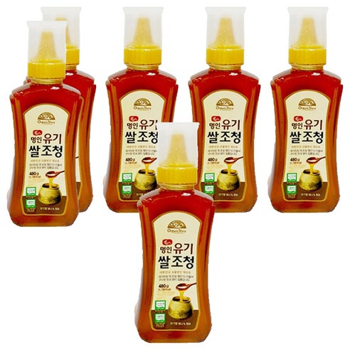 오가닉스토리 유기 쌀 조청, 480g, 6개