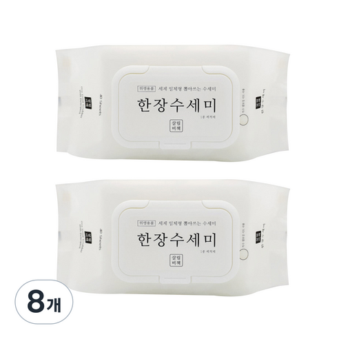 살림비책 일회용 뽑아쓰는 세제일체형 한장수세미 40p, 8개