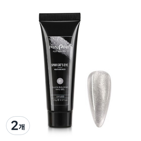 고고블랑 네일연장 자석 마그네틱 폴리젤 15ml, 01, 2개