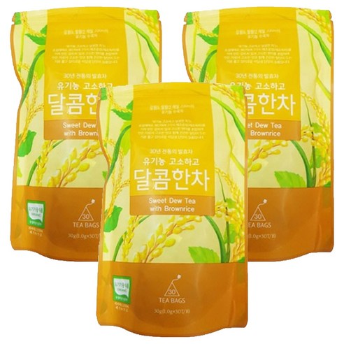 감로700 유기농 고소하고 달콤한차, 1g, 30개입, 3개