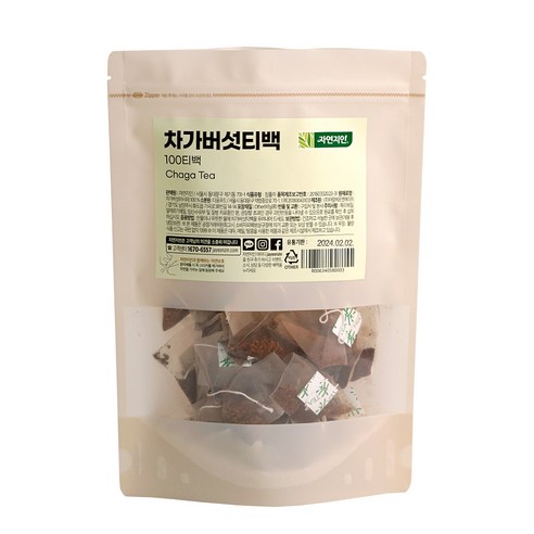 자연지인 차가버섯차 삼각티백