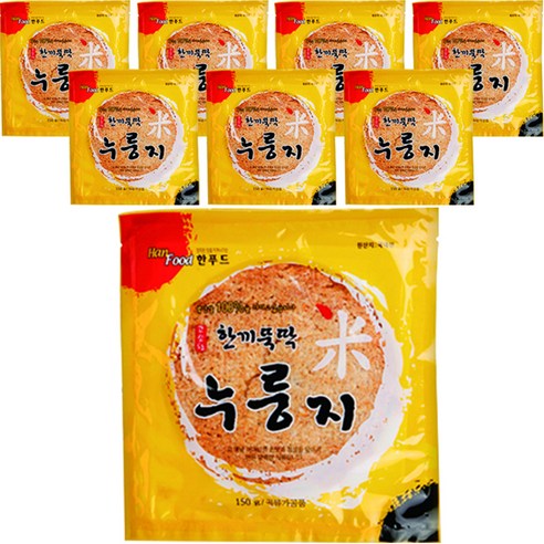 한푸드 한끼뚝딱 누룽지, 8개, 150g