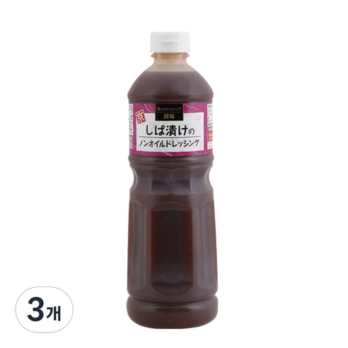 소미 논오일 시바즈케 드레싱, 1L, 3개