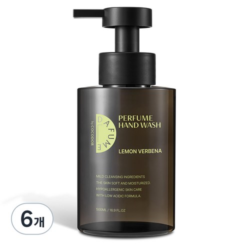 다퓸 바이 코코도르 시그니처 퍼퓸 핸드워시 레몬버베나, 500ml, 6개