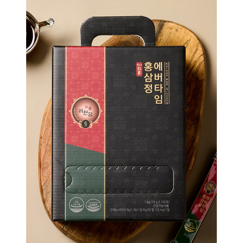 면역력 강화를 위한 편리한 홍삼 보충제: 려원담 100일의 면역력 6년근 홍삼정 에버타임 스틱