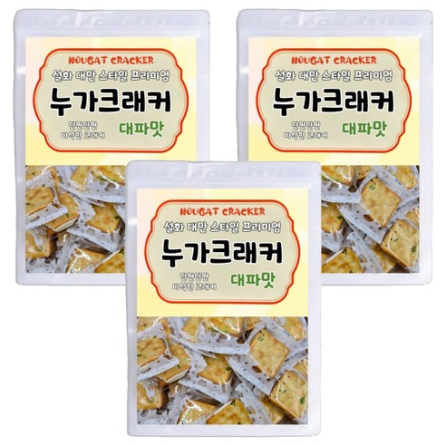 설화 대만 스타일 프리미엄 누가크래커 대파맛, 300g, 3개