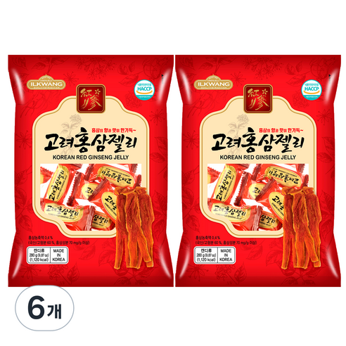 일광제과 고려홍삼젤리, 280g, 6개