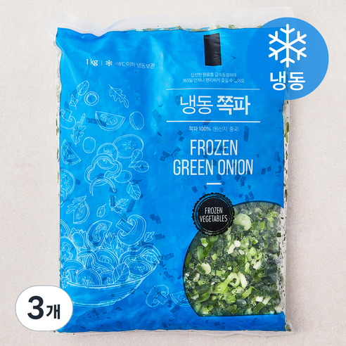 냉동 쪽파 (냉동), 1kg, 3개