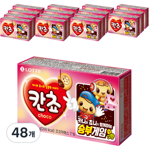롯데제과 칸쵸 과자, 54g, 48개