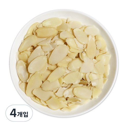 웰넛 자연두레 백아몬드 슬라이스, 1kg, 4개입