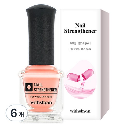 위드샨 네일 스트랭쓰너 손톱강화제, 15ml, 6개