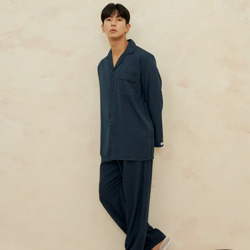 편안한 잠옷, 세련된 체크 무늬