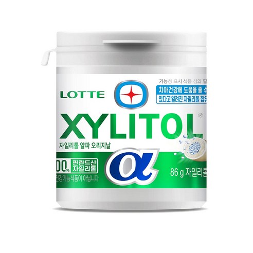 롯데 자일리톨 알파 오리지날, 86g, 1개