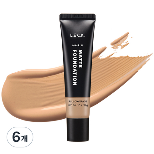 락컬러 락 잇 매트 파운데이션 30g, 6개, 04 웜 베이지