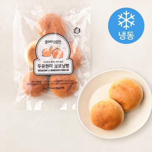 [OKㅣ강추] 곰곰 두유현미 쌀모닝빵 (냉동) [OKNOWㅣ추천상품]