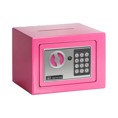 아이이피 미니 디지털 가정용 금고 i3000, 핑크