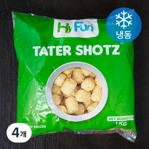 테이터샷 감자튀김 (냉동), 1kg, 4개