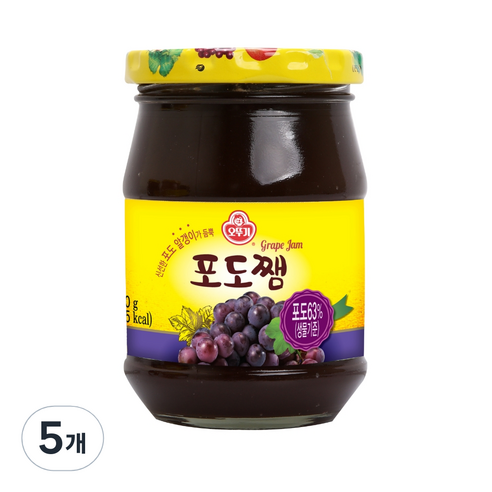오뚜기 포도쨈, 300g, 5개