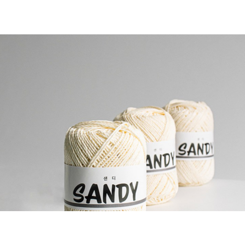 부드러운 손길로 피어나는 따스함, YARNA 샌디 뜨개실 아이보리