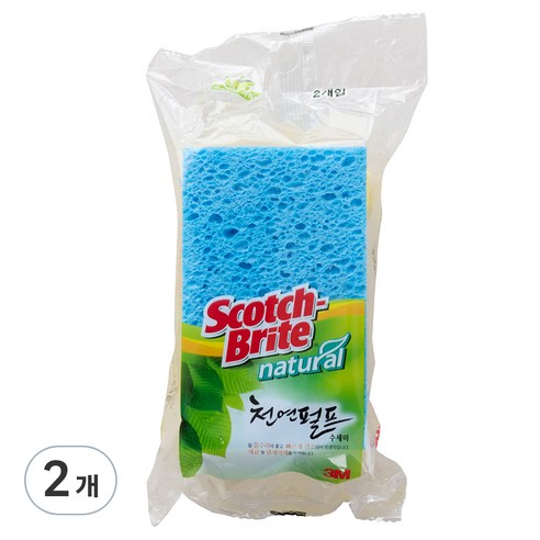 스카치브라이트 셀룰로오스 수세미, 2개, 2개