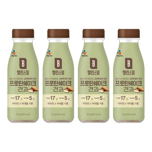 CJ 밸런스밀 견과, 50g, 4개