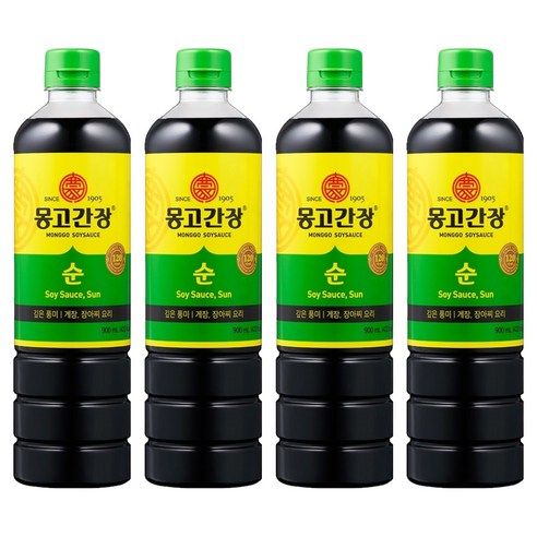 몽고간장 순간장, 900ml, 4개