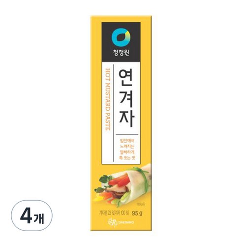 청정원 연겨자, 95g, 4개